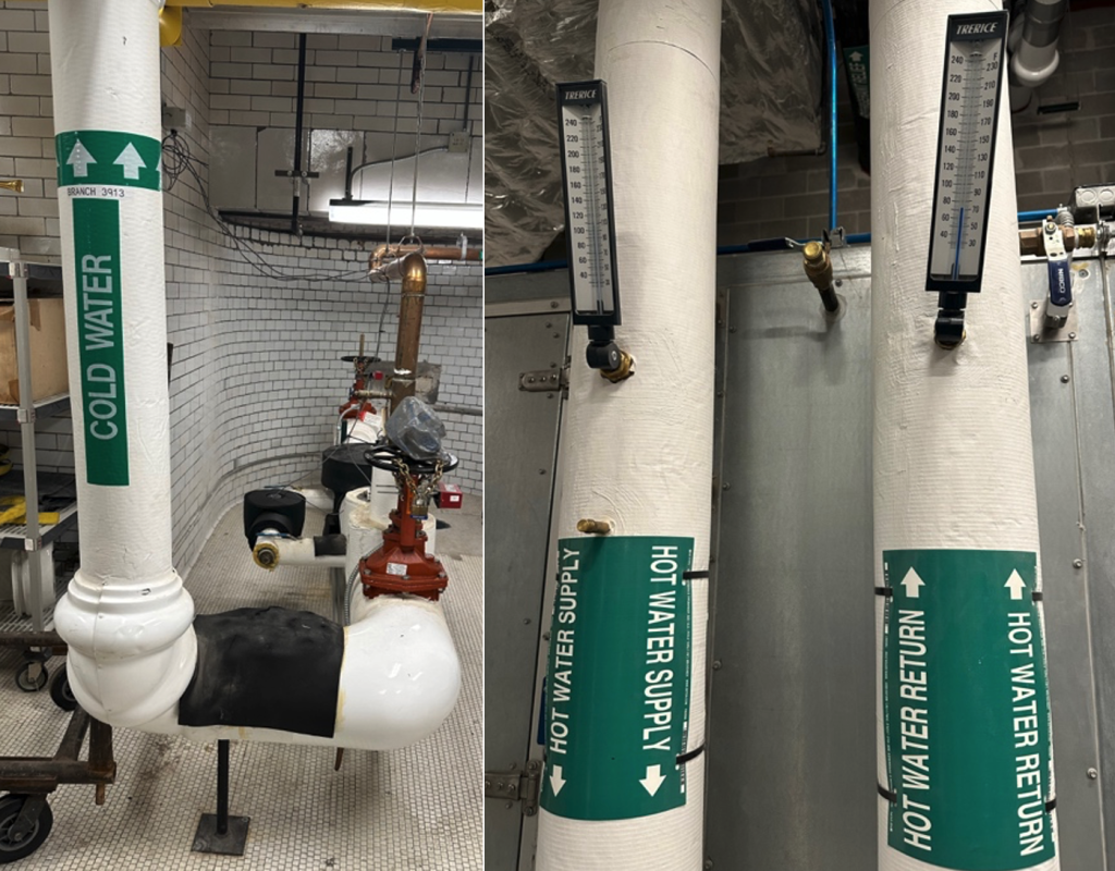 Examples of domestic piping.